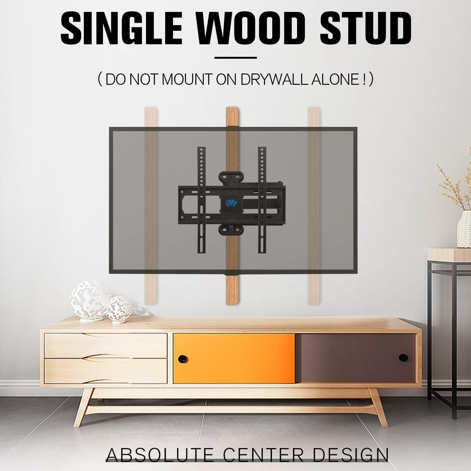 Mounting Dream TV Wall Mount Bundle for 42-70 & 26-55 Inch TVs, Fits 16/18/24 Inch studs, Max Holds 60 LBS (VESA 400/600mm)