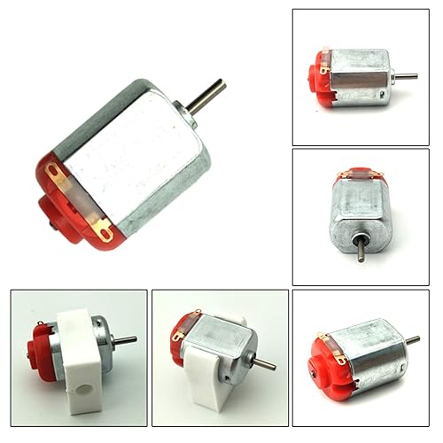 Miniatura 9 de Kit de 18 motores de corriente continua, mini motor eléctrico para pasatiempos de 3V -12V 25000 RPM, fuerte magnético con hélice de eje, 2 soportes