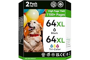 HP 64XL Ink Cartridge Combo Pack, Perfect for Envy Inspire 7900e, 7950e,...