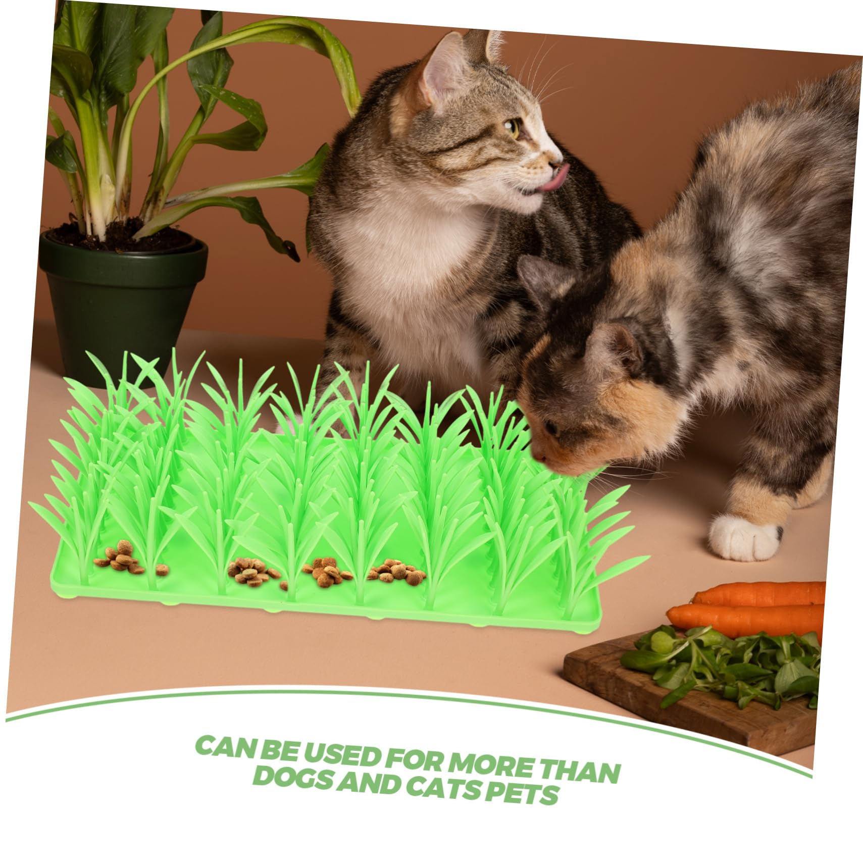 Silikon Grass Matte Interaktiv zum Langsamen Fressen für Katzen und Hunde
