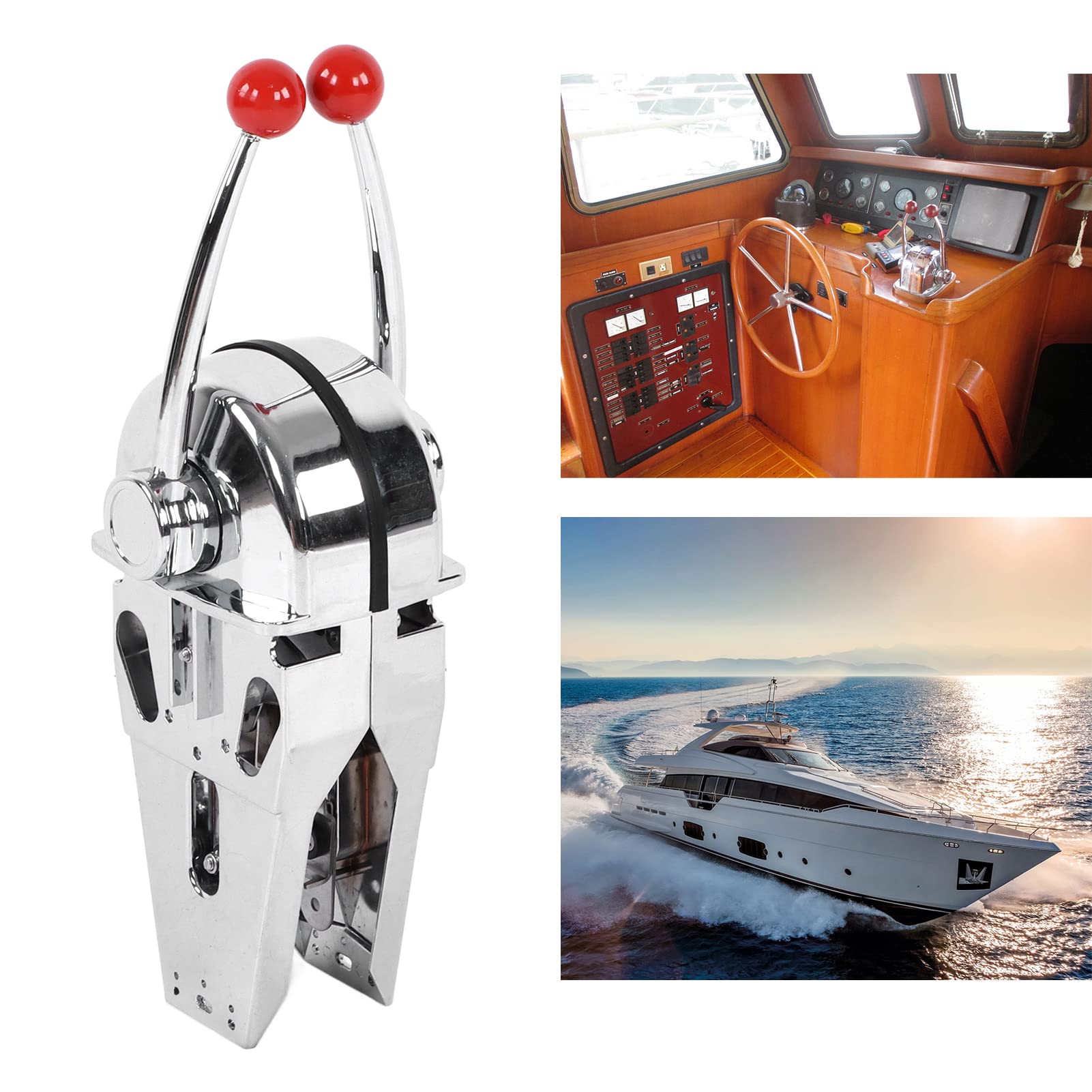 Amazon.co.jp: 亜鉛合金デュアルレバーボートエンジンコントロール