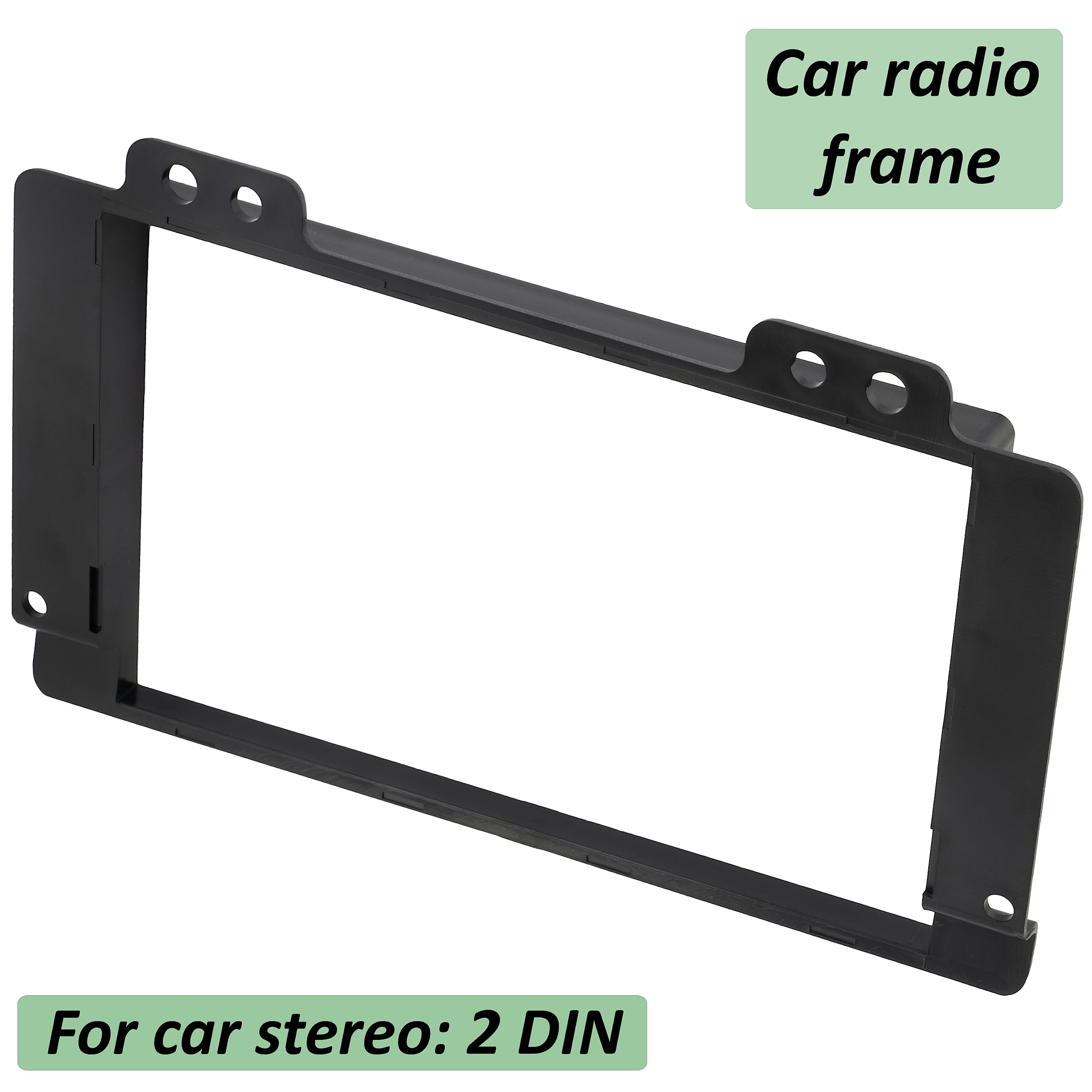 AERZETIX - C40941 - Marco Adaptador 2 DIN para Radio de Coche - en plástico - Compatible con Land Rover Freelander 2004-2007
