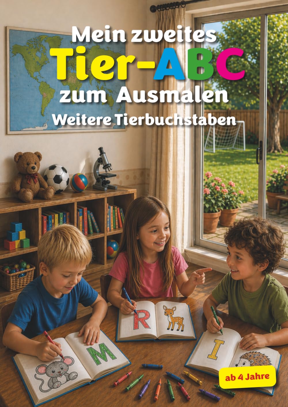 Mein zweites Tier-ABC zum Ausmalen: Weitere Buchstaben spielerisch lernen und kreativ ausmalen