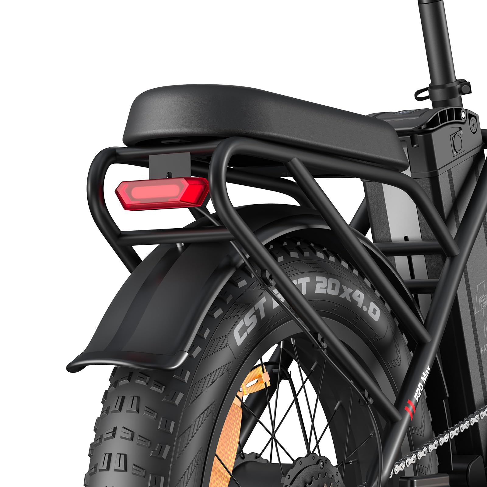 F20Max - Bicicletta elettrica pieghevole | Batteria da 48 V e 30 Ah, autonomia di 150 km, Motore brushless da 500 W，Freni a doppio disco，Pneumatici larghi 20*4,0