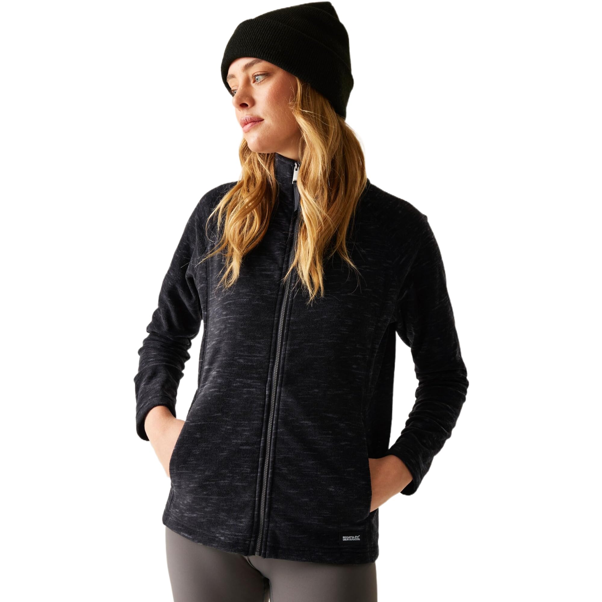 Regatta Womens Mayse Full Zip Fleece Soft Touch Warm Top Outdoor Winter Layer
