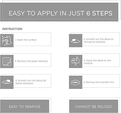 Miniatura 7 de Calcomanía personalizada con número de dirección de buzón, calcomanías personalizadas de números y letras para casa, calcomanías de letras de buzón