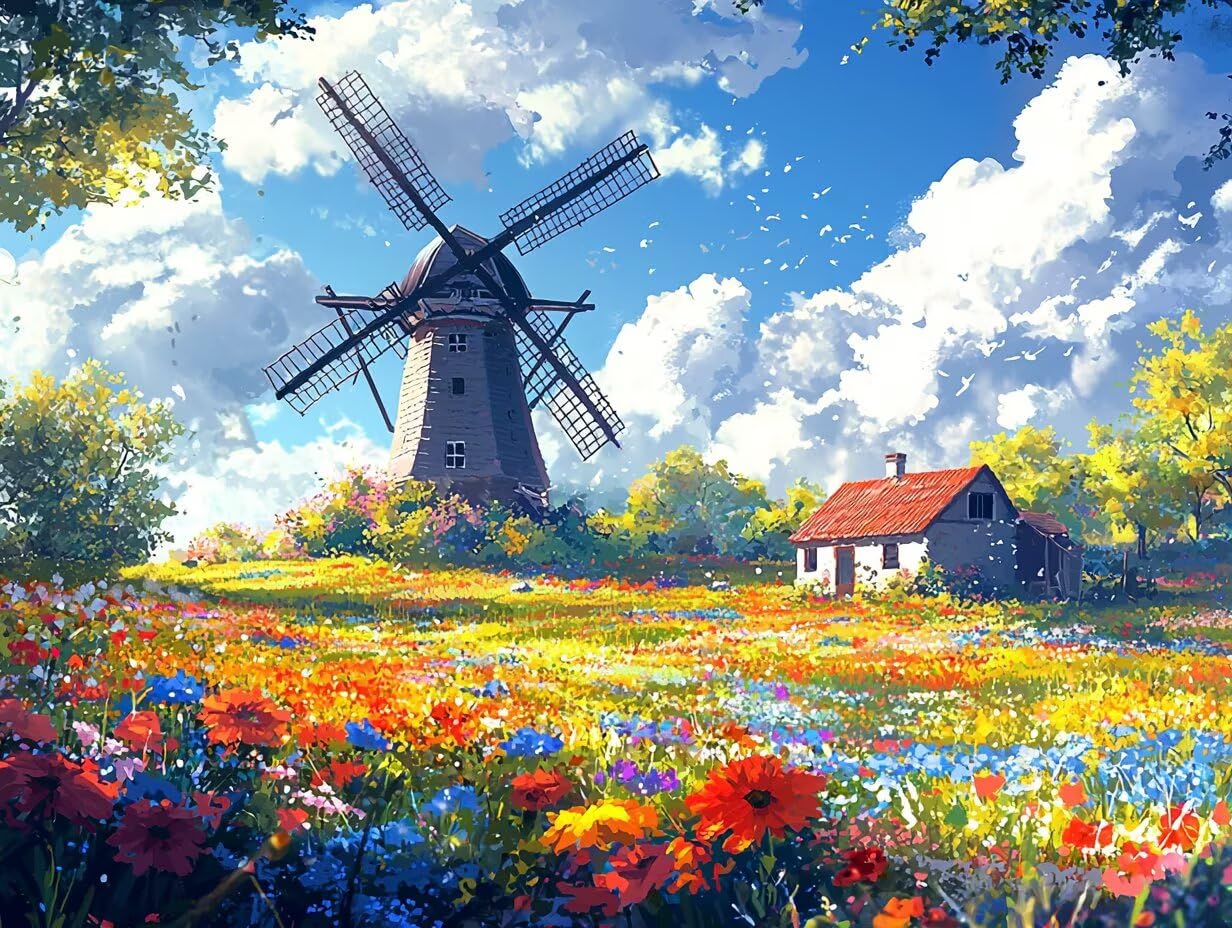 Diamond Painting Erwachsene Landschaft Diamant Painting 80x60 cm T0-974
