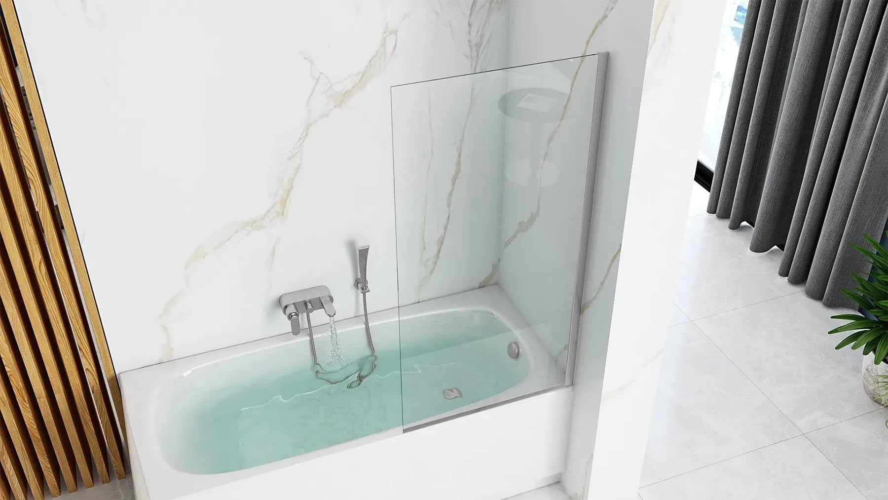 Rea parawan Lagos 70, Chrom, 0,5x70x140cm