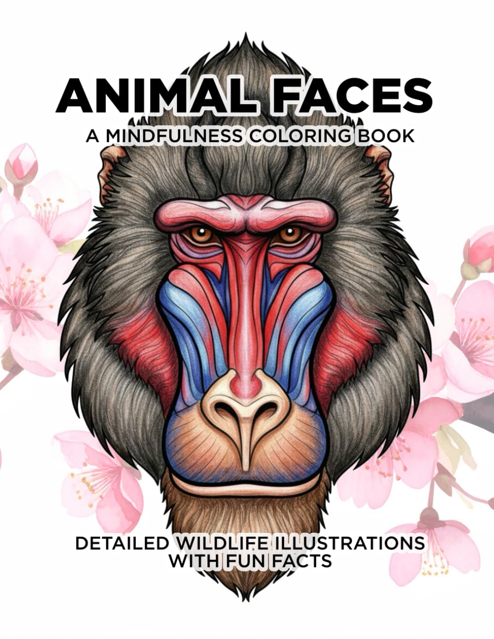 Adult Coloring Book for Animal Lovers: Coloring Book featuring Close-Up Animal Portraits | 8.5x11 Inches, | 30+ Coloring Pages perfect for Relaxation and Creative Stress Relief