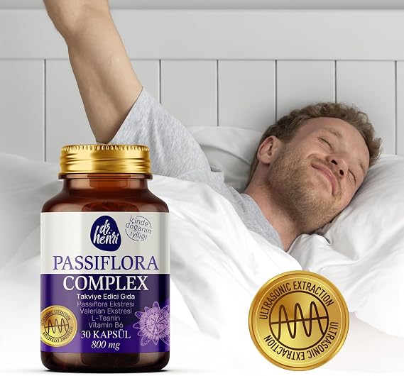 Passiflora Complex – Passiflora, Valerian, L-Teanin ve Vitamin B6 30 Kapsül