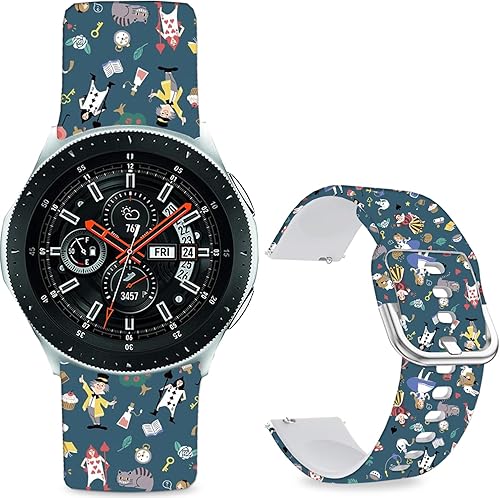 Miniatura 12 de Correas de reloj de dibujos animados compatibles con Samsung Galaxy Watch 1.811 in/Galaxy Watch 3 1.772 in/Samsung Gear S3 Frontier/Classic Strap