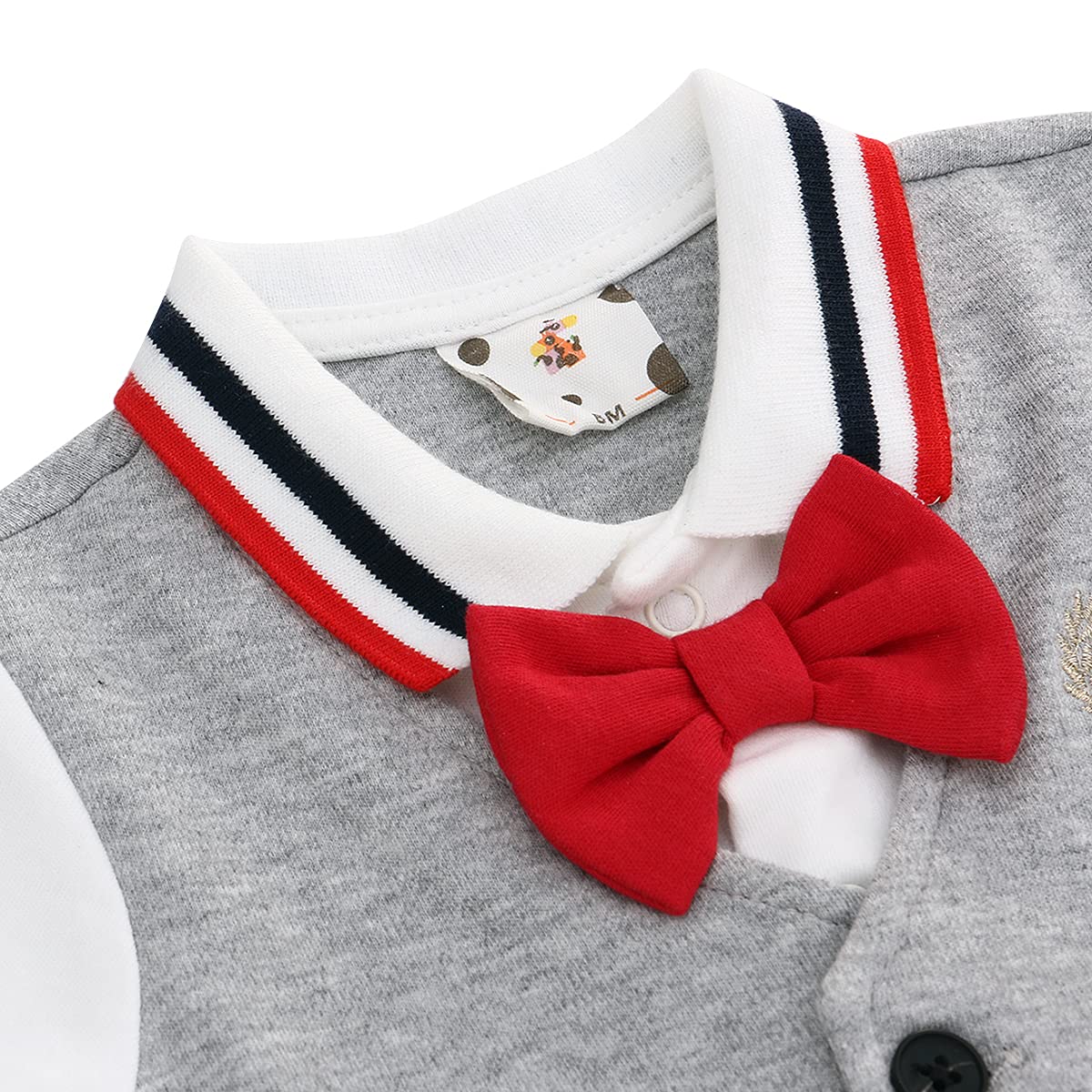 famuka Bebé Niños Traje de Esmoquin Monos Boda Bautismo Festival Ropa para bebés Ropa de una Pieza
