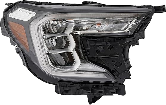 LED Headlight Assembly for GMC Terrain 2022 2023 Right Passenger Side Front Head Lamp Replacement Clear Lens Black Housing 84945166 GM2503524 Right Passenger Side