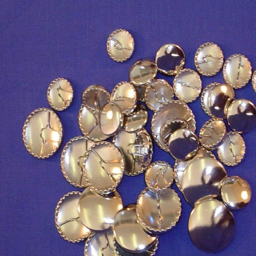 Metal Self Cover Buttons Size -15mm-10 Buttons