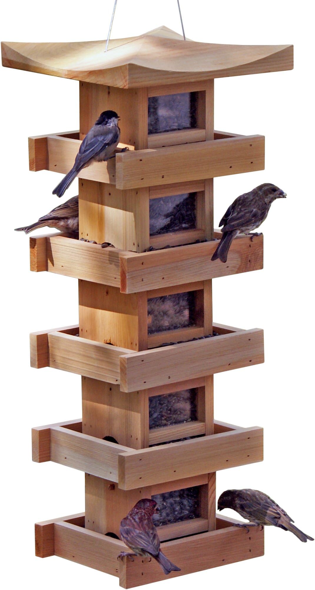 Pagoda Bird Feeder 5-Level, Cedar