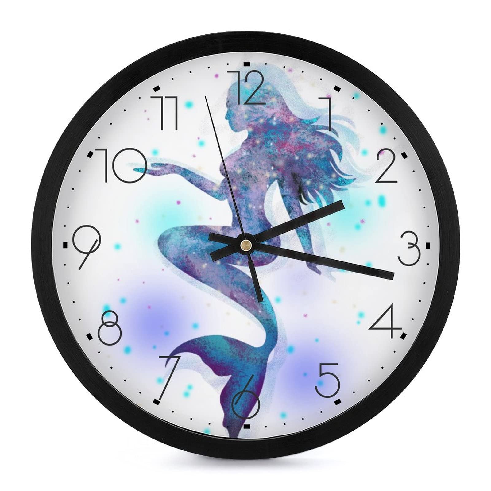 Horloge murale ronde sirène, le cadeau idéal pour décorer une chambre