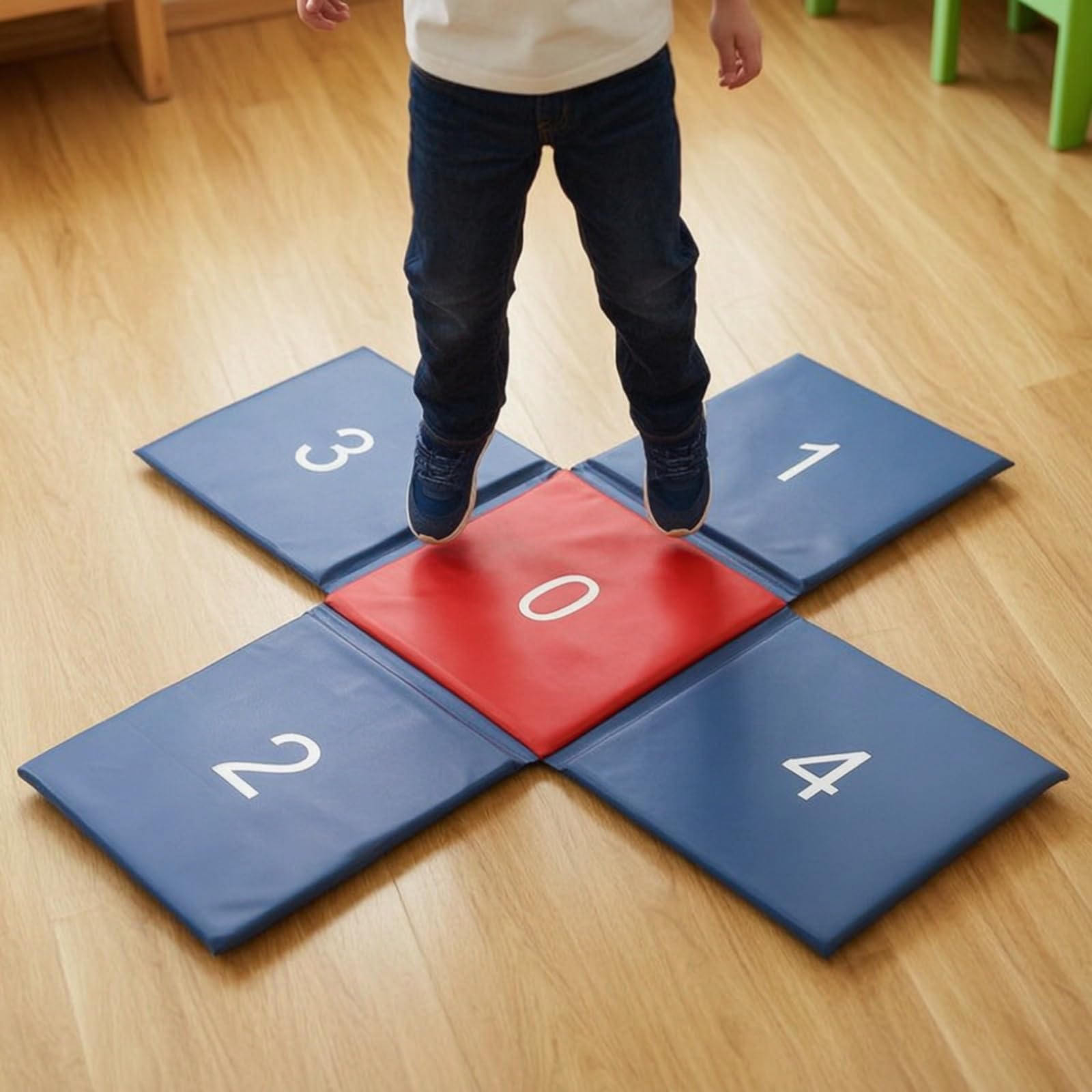 Hüpfmatte faltbar faltmatte klappbar weichbodenmatte für, spielzimmer, Garten, turnunterricht