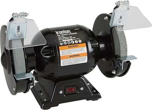 Ironton Benchtop Grinder with 6 in. Wheels, 1/2 HP, 3560 RPM
