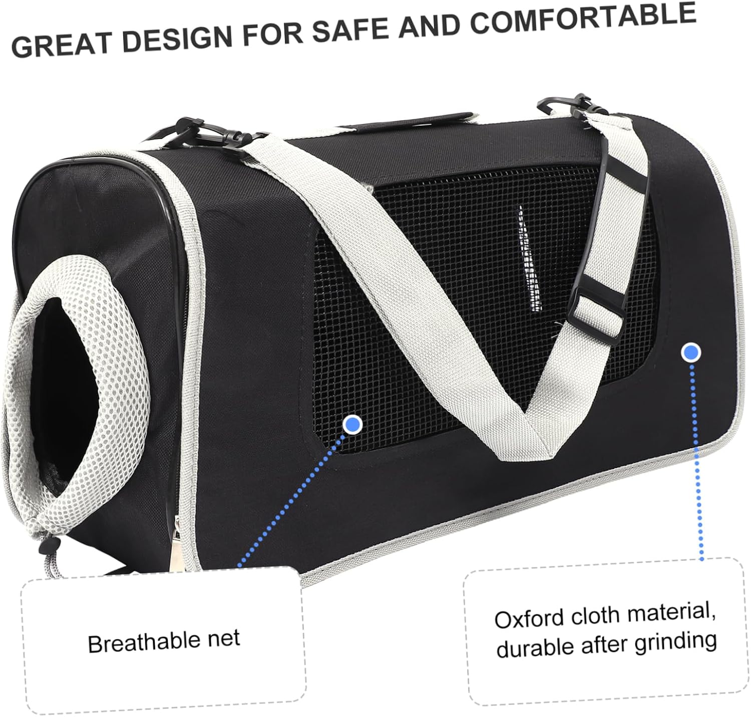 SUPVOX Portable Handheld Pet Carrier Bag for Cats Breathable Tote Bag for Travel Hiking and Outdoor Activities