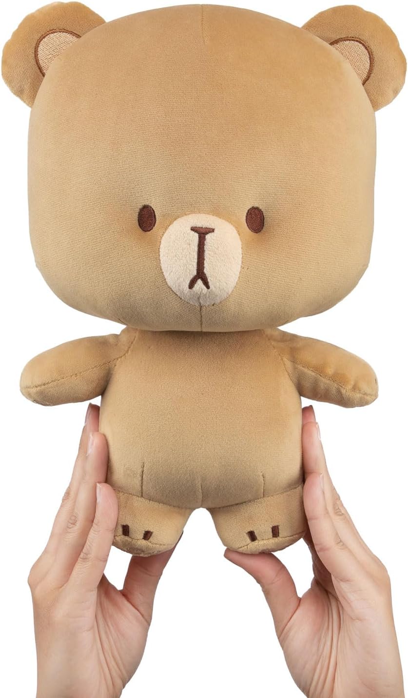 Milkmochabear Official Mocha Plush 7" Inch Authentic Merchandise Adorable Cute Stuffed Bear Travel Sized Soft Gift for Any Occassion Friend Couples Holiday Birthday Cuddly Men Women Adult Unisex