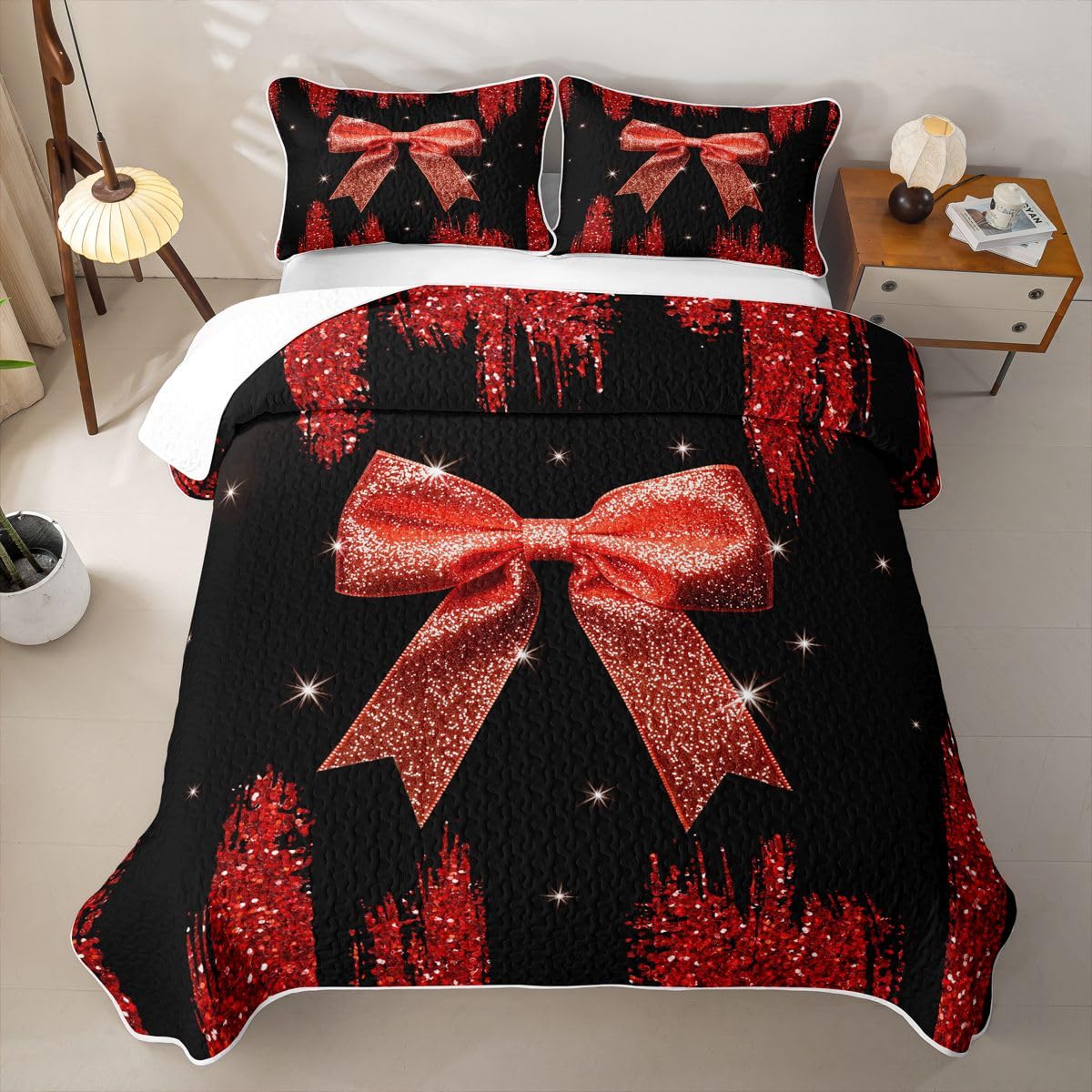 Homewish Band Schleife Tagesdecke 220x240cm
