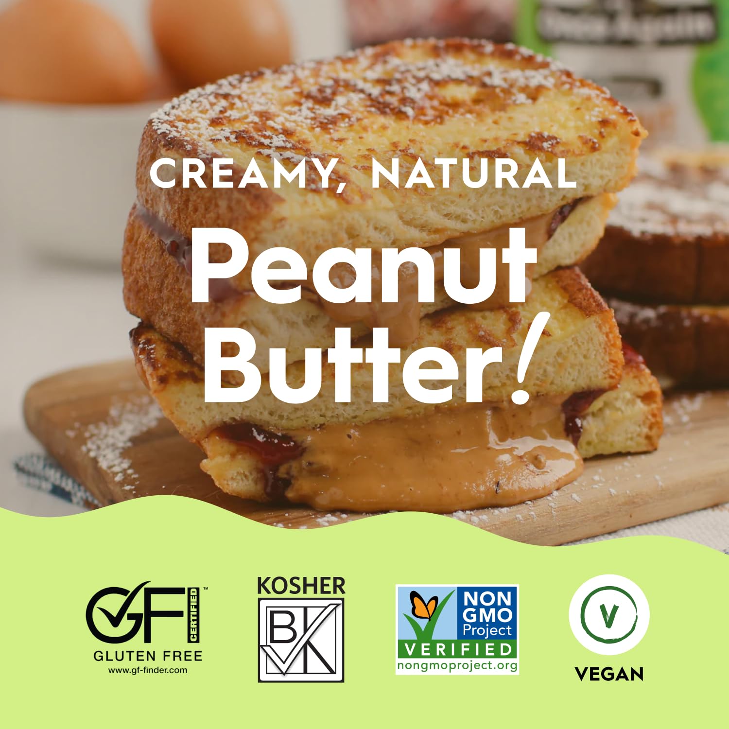 Once Again Creamy Natural Peanut Butter, Salted, No Sugar Added - Large 2.5 Pound Jar - Sugar Free Creamy Peanut Butter, No Palm Oil - Smooth and Unsweetened - 1 Jar (40 oz)