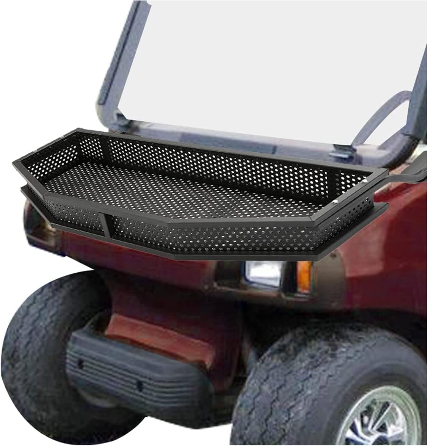 KUAFU Front Cargo Storage Basket Compatible with Club Car DS Gas Or Electric Golf Carts Clay Basket