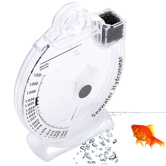 Foto 8 de 8 de 【Regalo de Abril】Hidrómetro de agua salada de mar de gravedad específica de concentración, hidrómetro de mar