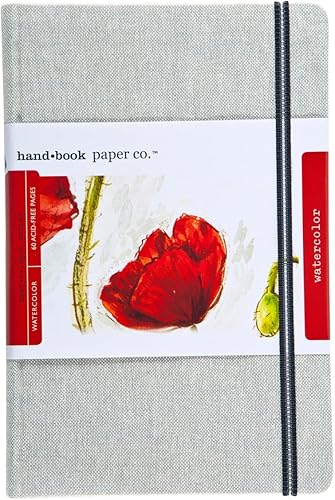 Cuaderno de viaje para acuarela Global Art Materials, 5.25 x 8.25 pulgadas, horizontal