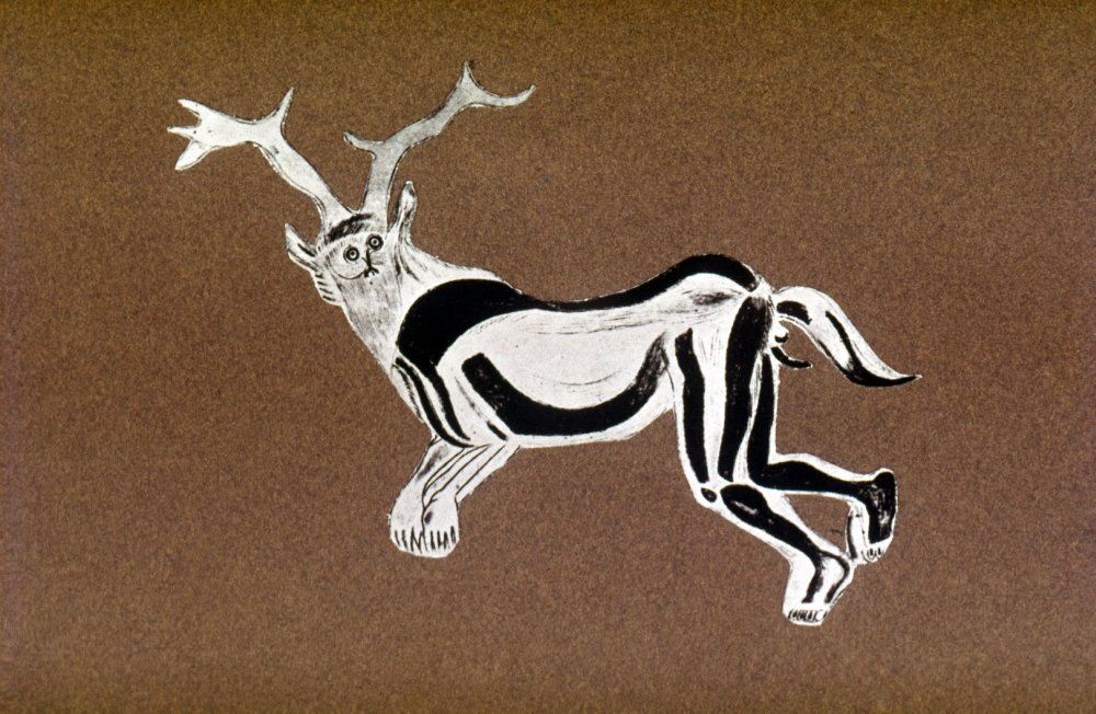 Redrawing Of The Sorcerer Nfrom The Cave Of Les Trois Fr?Res Montesquieu-Avant?S Ari?Ge France 14000-11000 BC Restricted Outside Us Poster Print by (24 x 36)