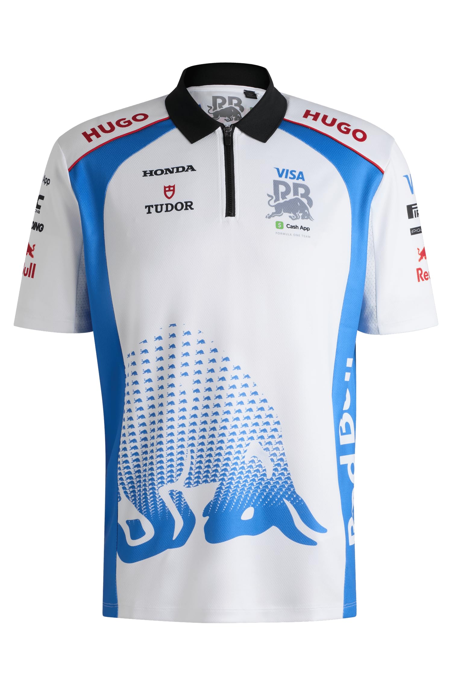 Polo para hombre HUGO Visa Cash App RB F1 2025 ropa deportiva de escuderia automovilistica casual 3