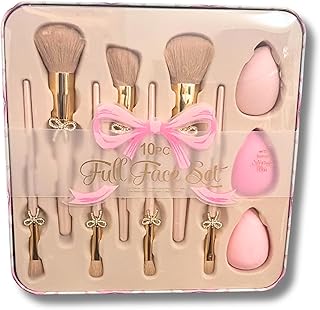 Glitz & Glam Juego de 11 brochas y esponjas d...