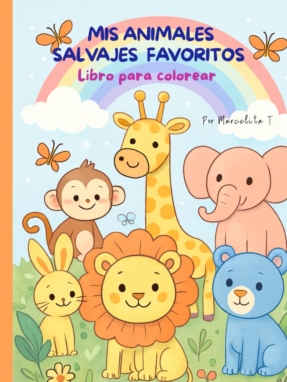 MIS ANIMALES FAVORITOS DE LA SELVA: Libro para colorear