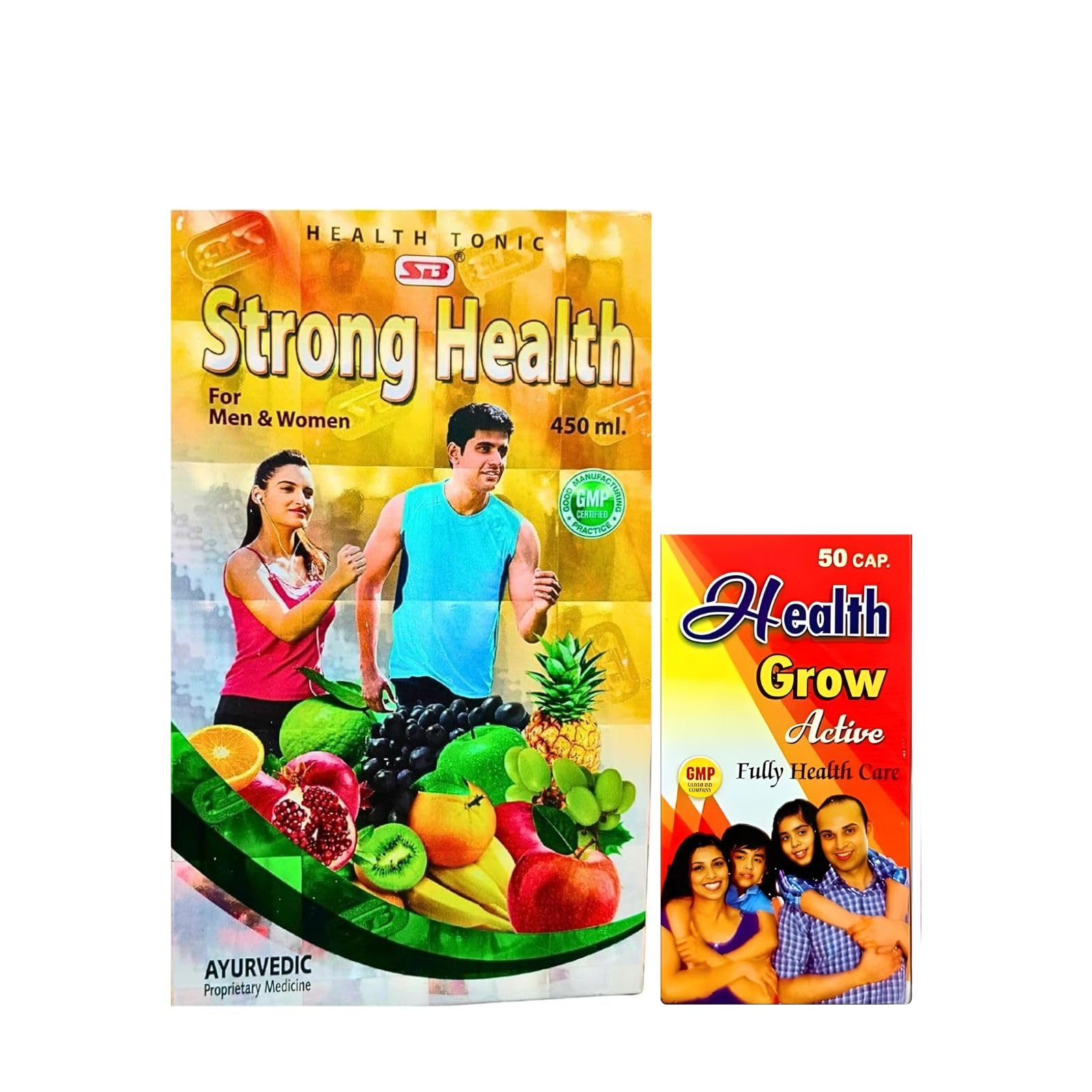 Health Grow Active Capsule & Strong Health Tonic | Grow Your Health | 50 Capsule + 450ml | Combo Pack-image-7