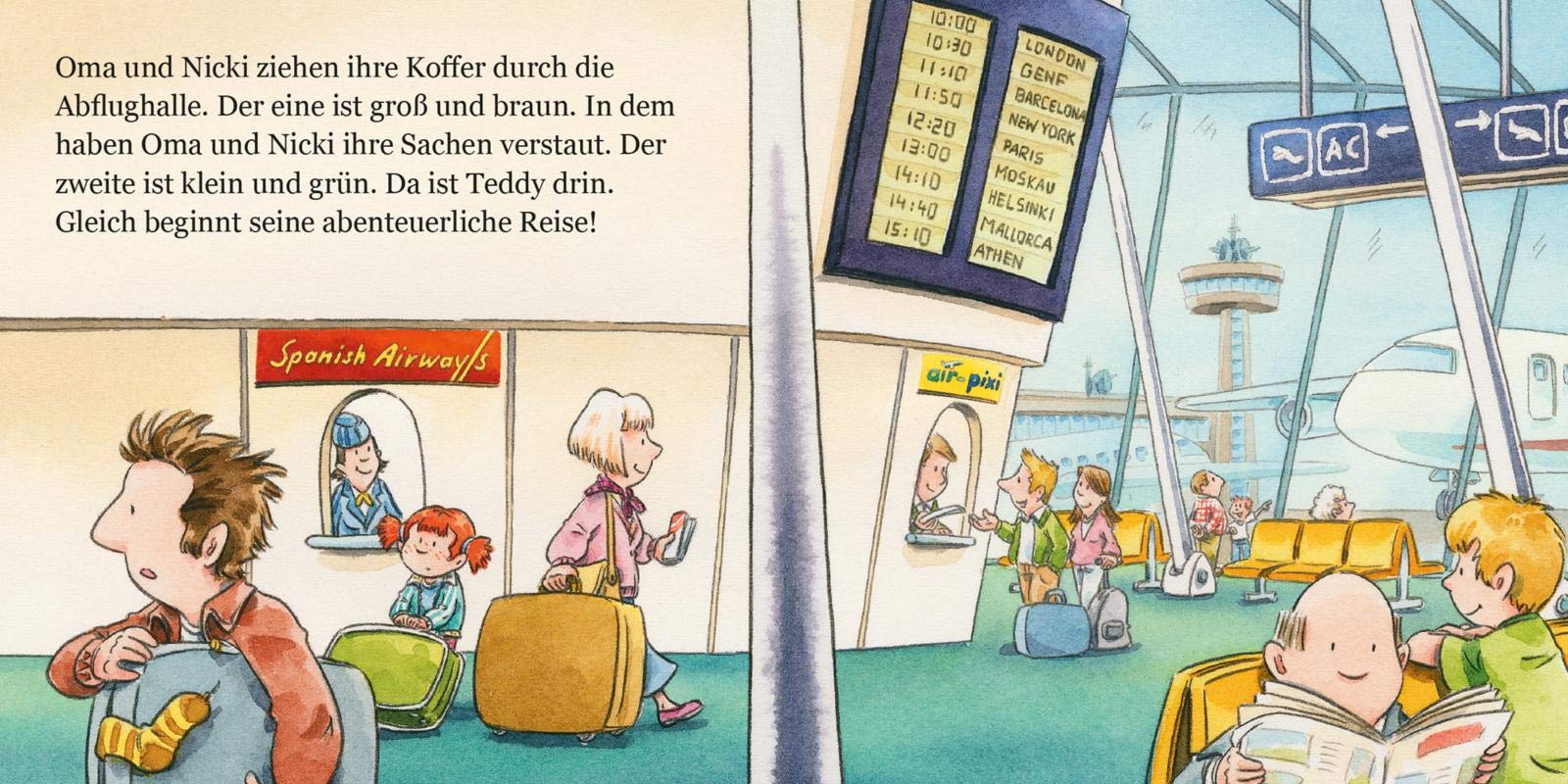Pixis großer Reisekoffer mit 12 Pixi-Büchern: In die Ferien mit Pixi