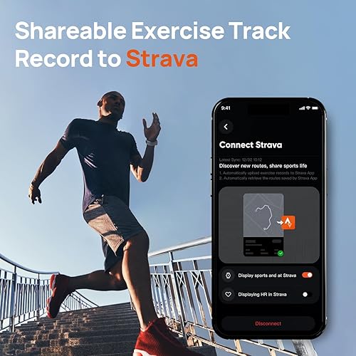 Miniatura 8 de mibro GS Active2 - Reloj inteligente para correr AMOLED de 1,32 pulgadas, ligero, reloj GPS deportivo de maratón con guía de entrenamiento y