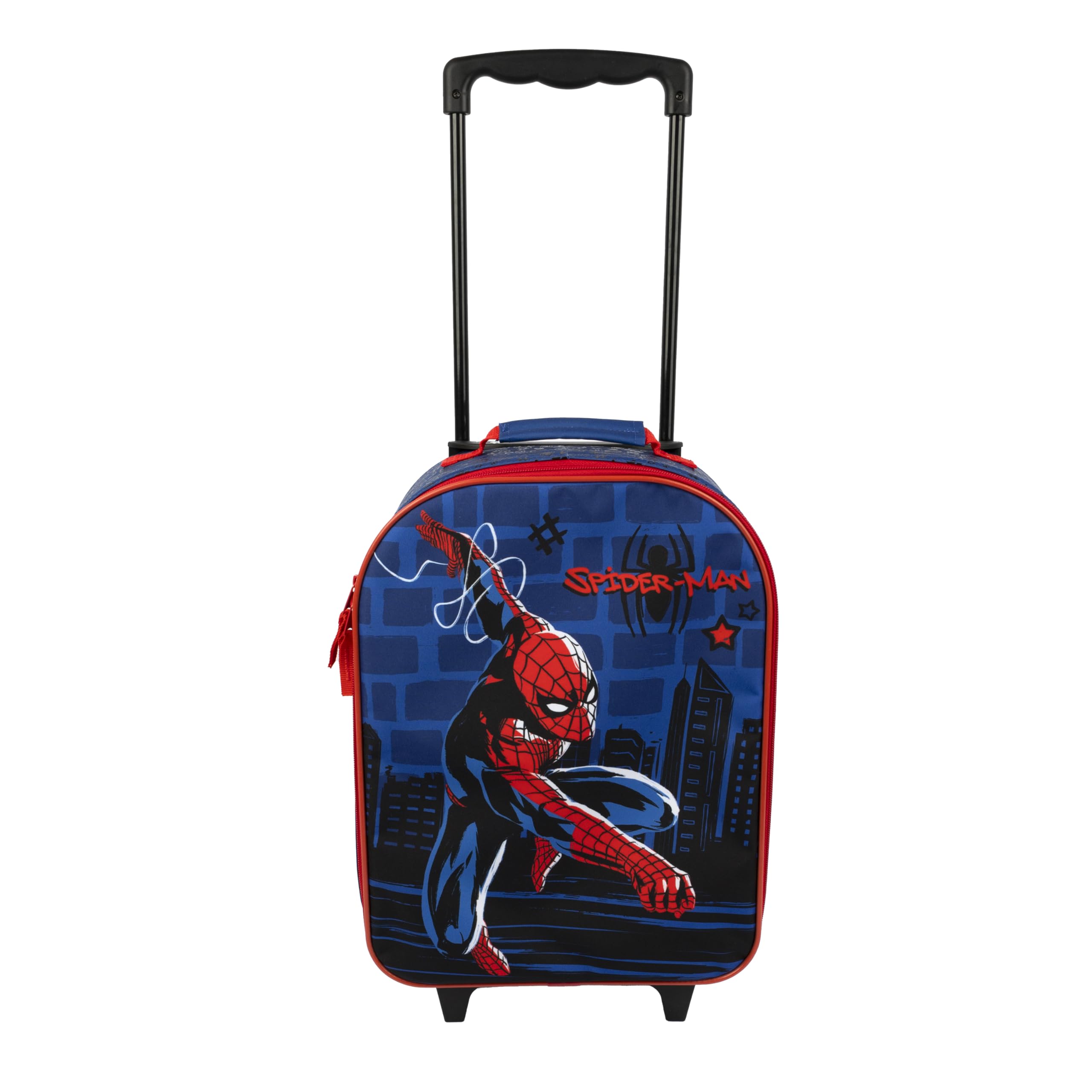 Undercover - Trolley pour Enfants Spider Man - Compartiment Principal spacieux - Compagnon de Voyage idéal - Poignée télescopique réglable et fixable