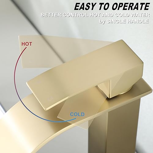 Miniatura 10 de JXM122BN - Grifo de baño de un solo agujero, níquel cepillado con montaje de drenaje desplegable y placa de cubierta para fregadero de instalación