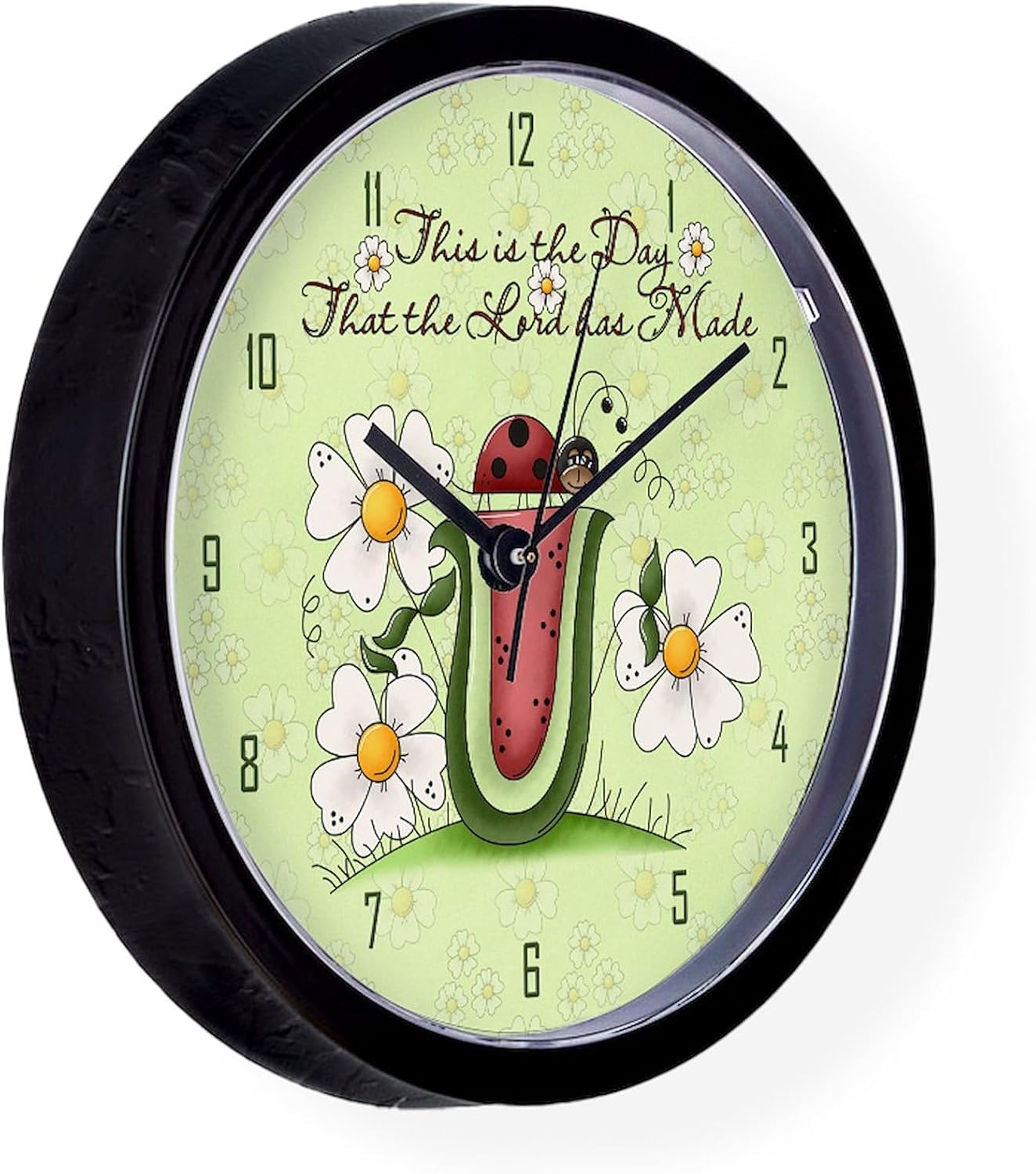 CafePress Ladybug 10" Wall Clock for Livingroom, Kitchen, or Office