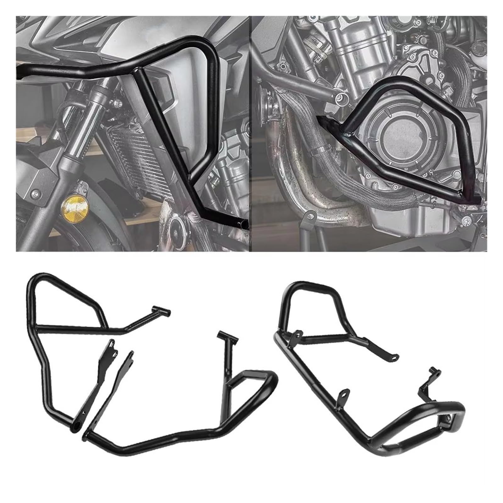 Paramotore Tubolare Per CB500X 2020 2021 2022 2024 2023 Barra Protezione Motore Protezione Paraurti Telaio Carenatura Protezione Autostrada Motorcycle motore Paraurti(Upper)