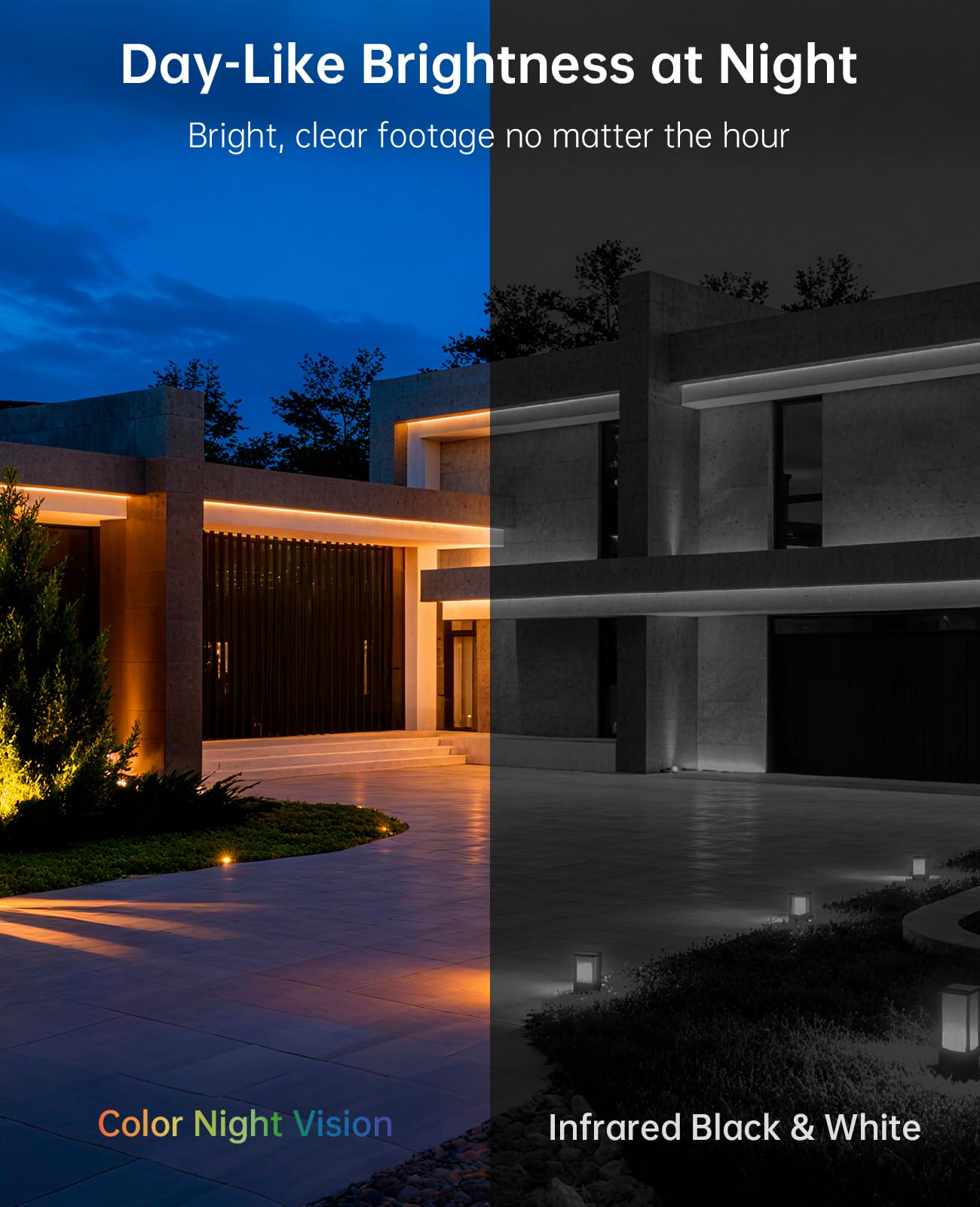 4K Wired PoE Security Camera System, 4pcs 8MP Cameras for Outdoor Home Security, AI Detection, Color Night Vision, IP67 Waterproof, No Subscription, H.265 4K 8CH NVR, 2TB HDD for 24-7 Recording