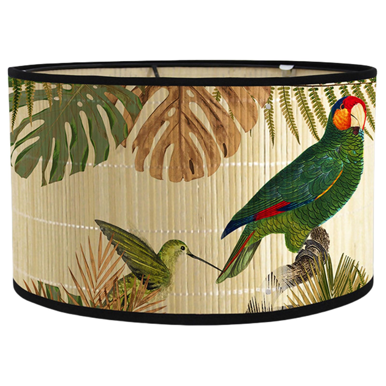 Vintage Drum Lampshade Chandelier Light Shades Printed Lamp Shades Hanging Light Covers for Floor Lamps & Pendant for Table Lamp Pendant