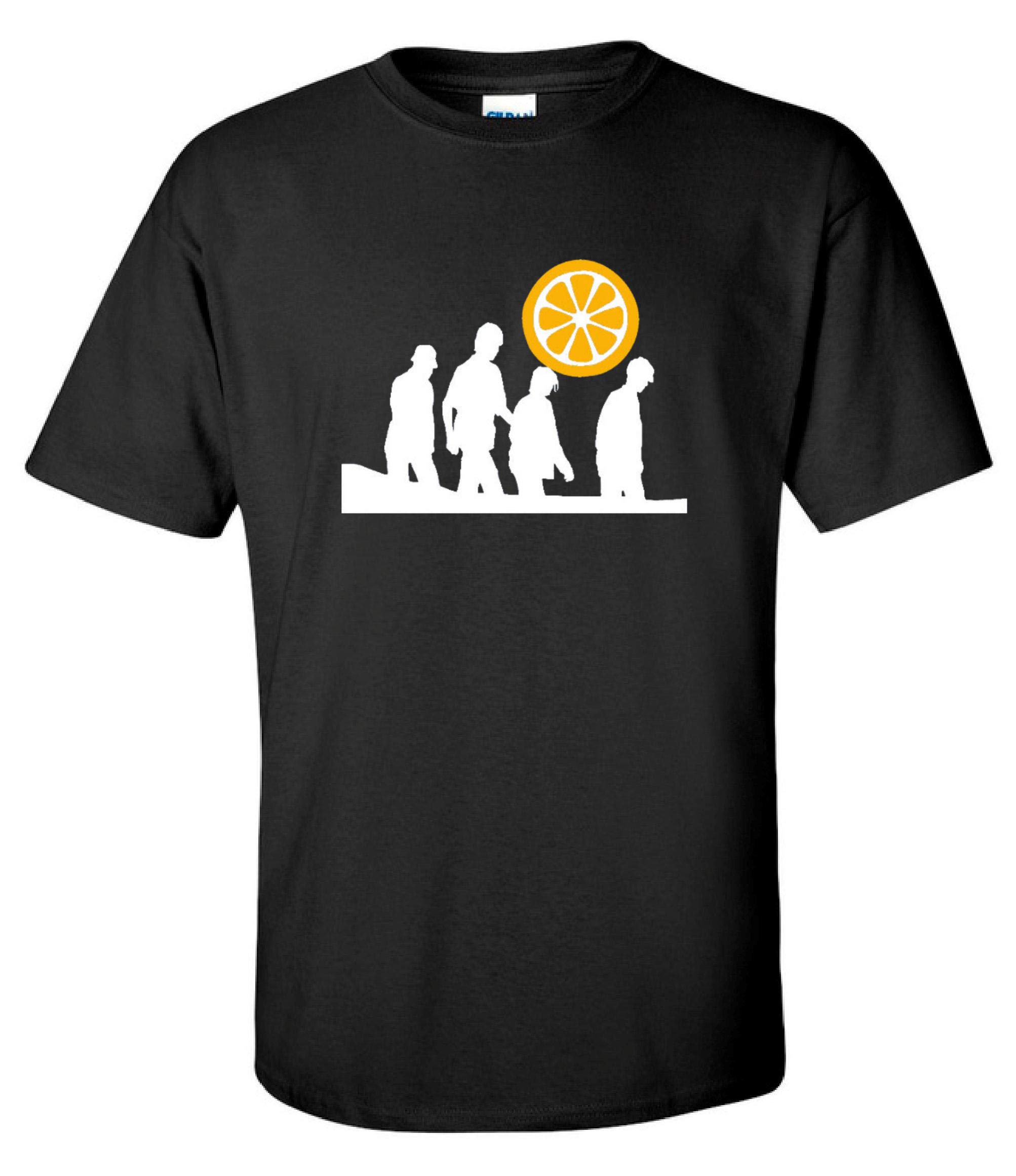 SattieFools Gold Indie Rock Music T-Shirt (Large)