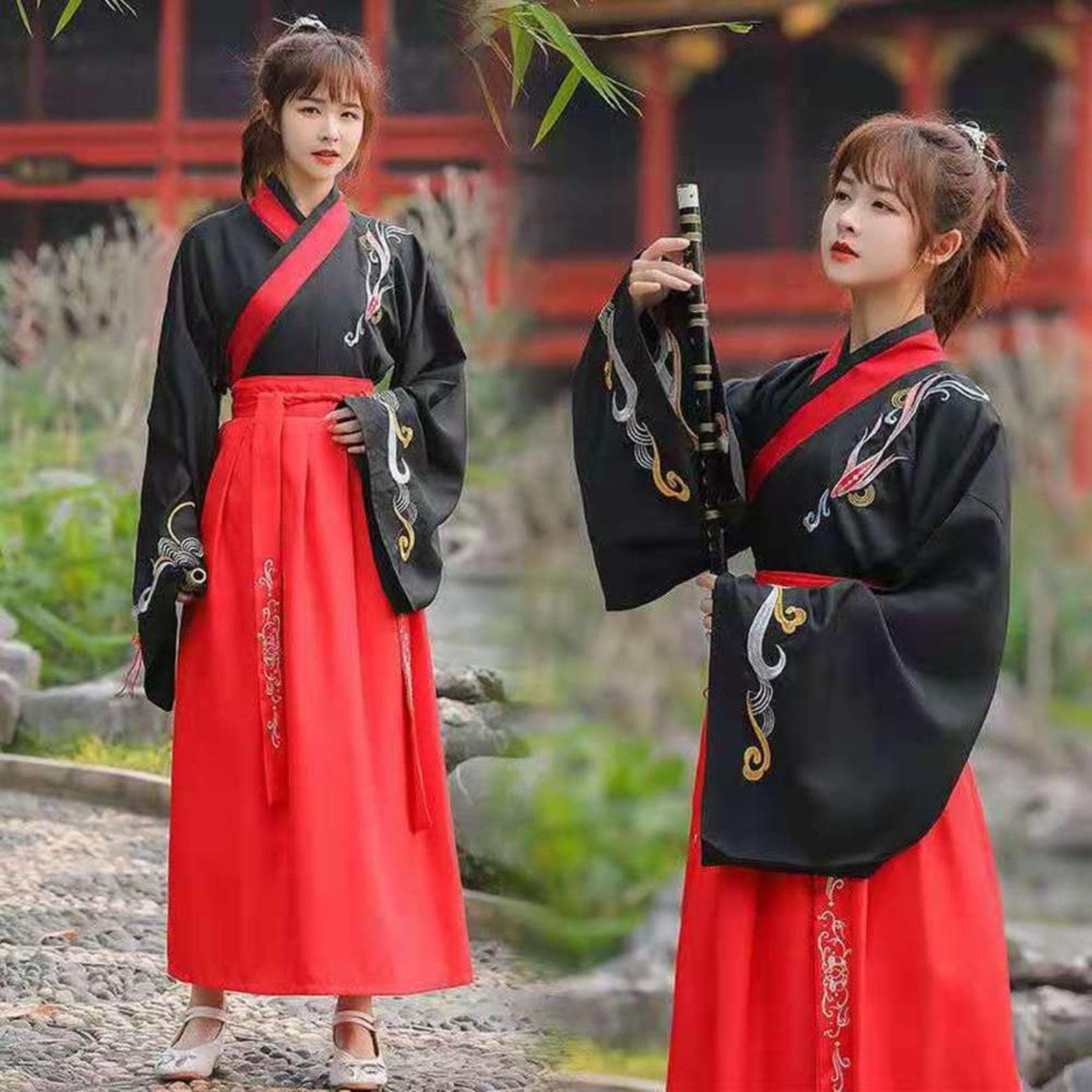 Tang Dynasty Klasyczny Hanfu Szata Tradycyjny Starożytny Szermierz Kostiumy Tang Garnitur Folk CP Pary Hanfu Strój Cosplay