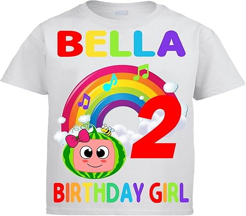 Miniatura 2 de Custom Birthday Shirt, Melon Personalized Shirt, Add Any Name and Age, Family Matching Shirts, Birthday shirts, Melon Birthday Girl