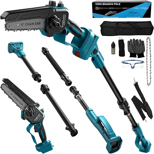Perche Élagueuse Télescopique Compatible avec Makita 18V (sans b 
