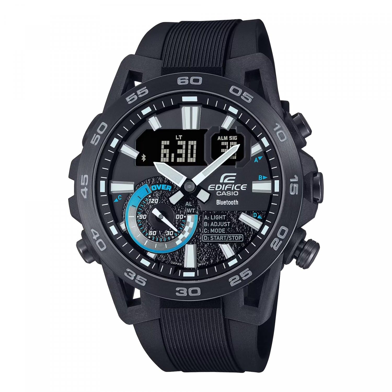 Casio Ecb-40pb-1aef Watch One Size, Nero, striscia