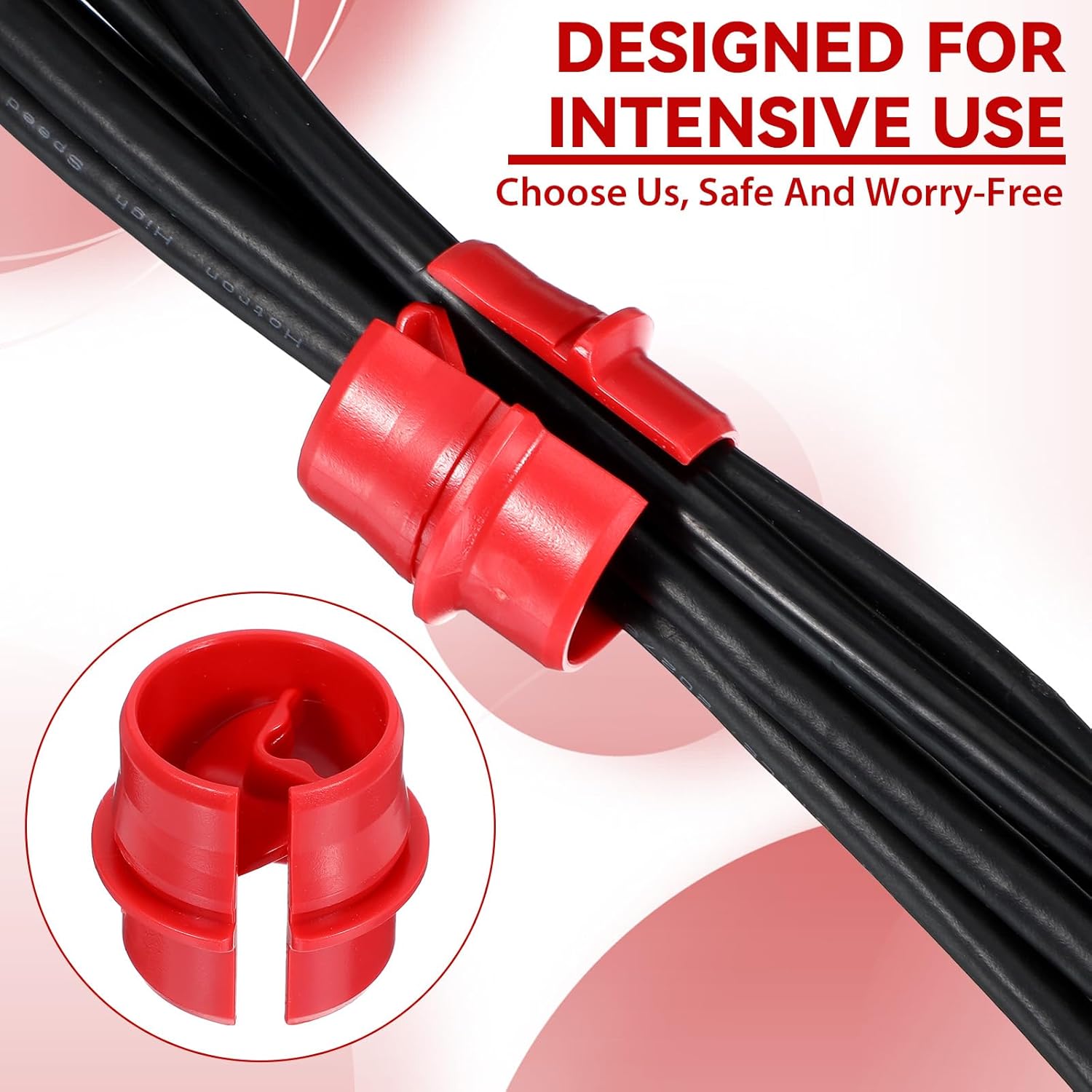 30 Pcs 3/4 Inch Non-Metallic Cable Connectors, Wire Fixing Buckle, Labor Saving Snap Installation, Single Cable 14/2-10/3 AWG, Two Cables 14/2-12/2-14/3 AWG for Home Improvement Wiring