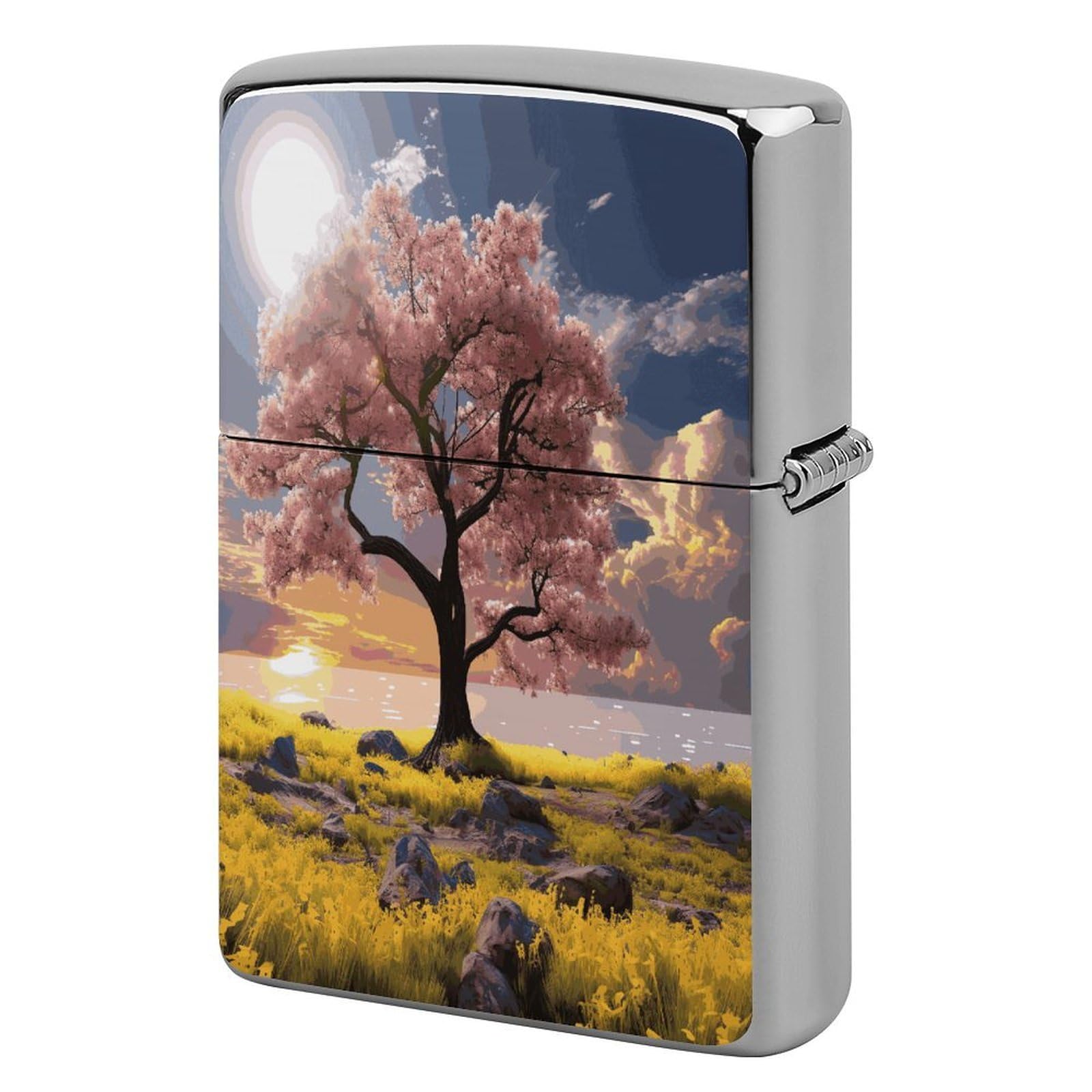 Fodpand Style Flower And Tree Metal Lighter Case Cover Lighter Sleeve