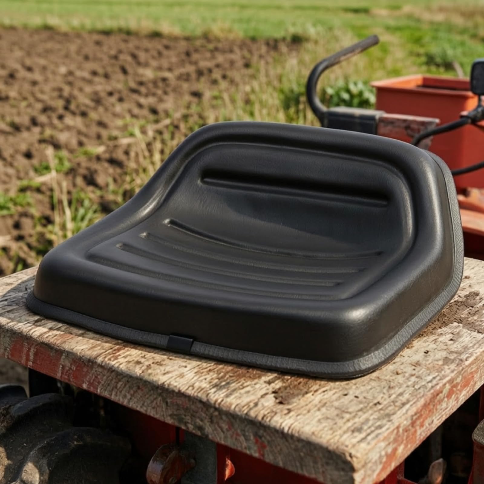 Sedile Regolabile per Veicoli Utilitari Imbottito Sedile con Schienale Rialzato Resistente All'ura per Agricoltori